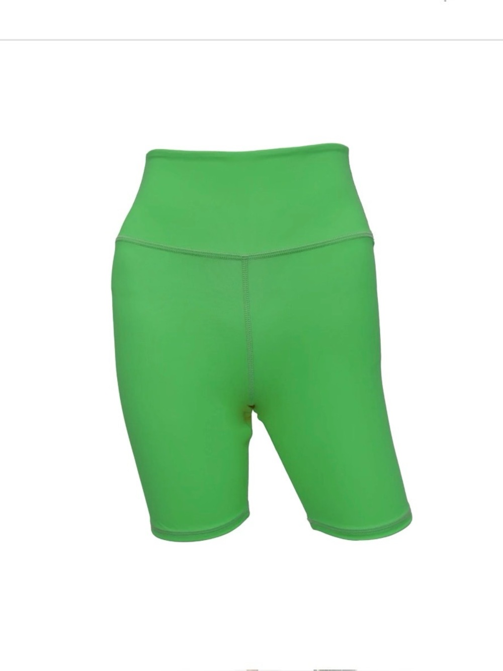 Lezat LA 100% organic cotton Kelly Green Ada High-Rise Women's Bike Shorts XS